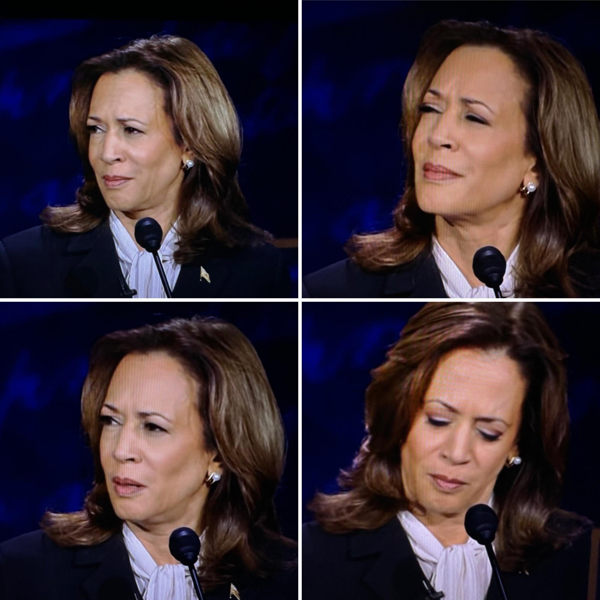Harris's emotions in debate with Trump excite social media: Expressive moments
